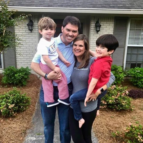 Family photo with children